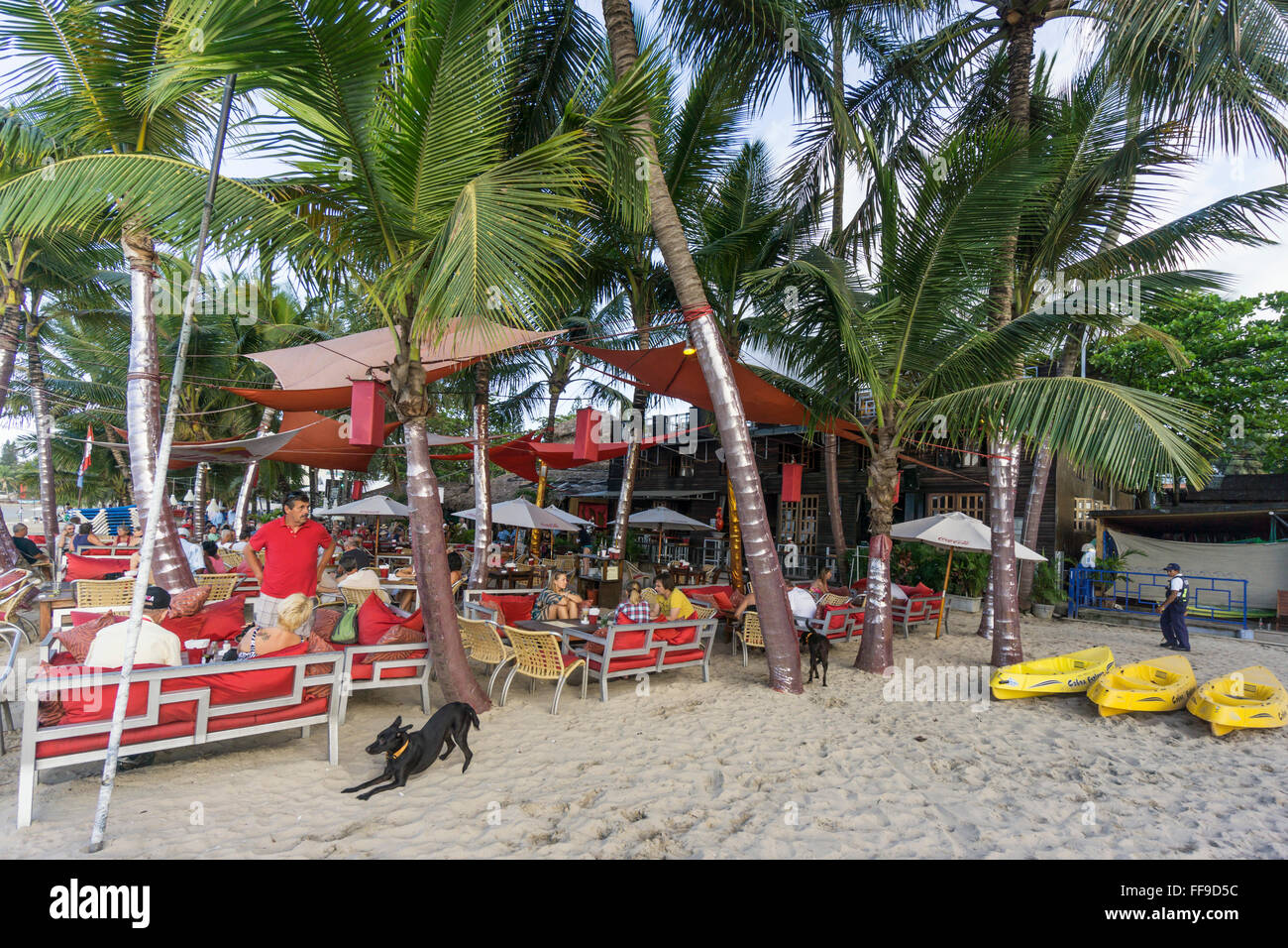 Strandbar, Cabarete, Dominikanische Republik Stockfoto