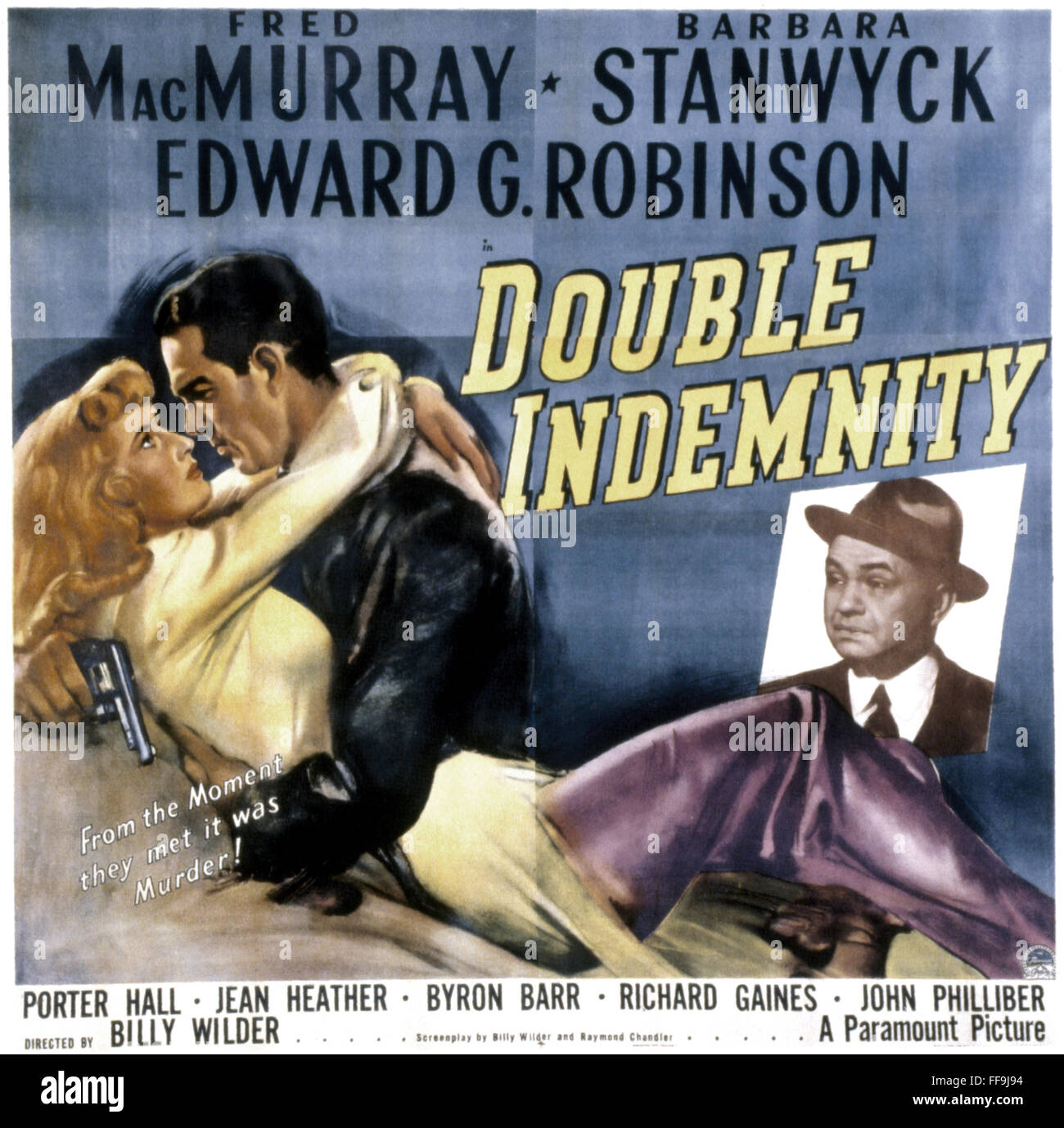 DOUBLE INDEMNITY, 1944. /nFilm Plakat. Stockfoto