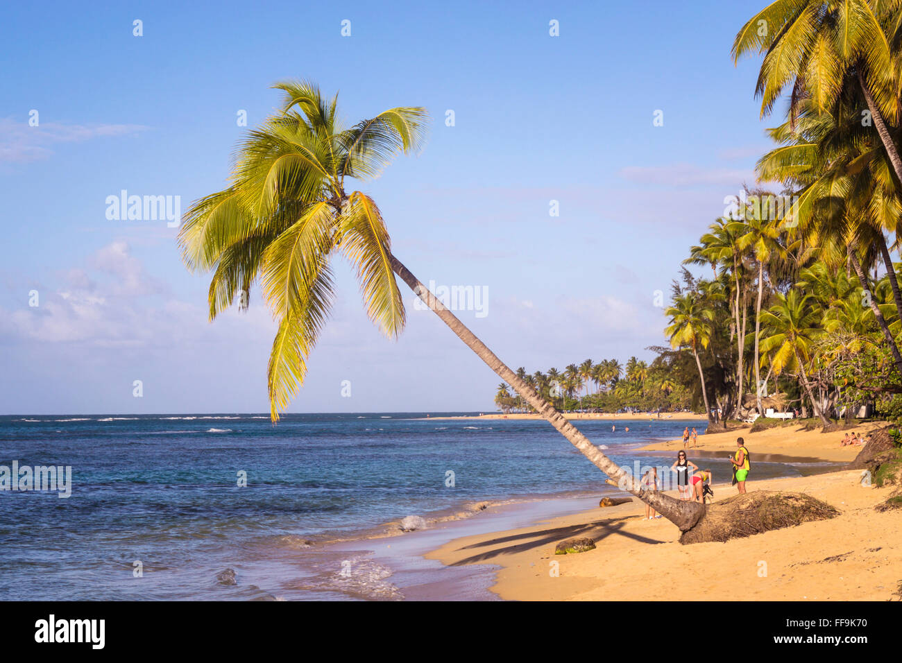 Las Terrenas Strand, Dominikanische Republik Stockfoto