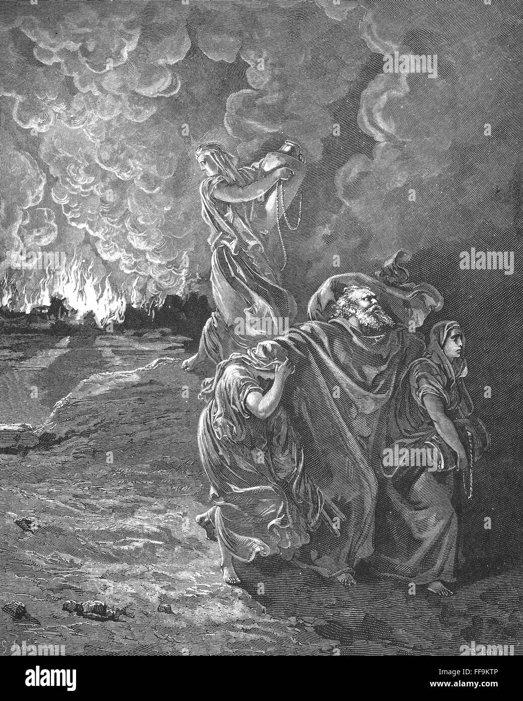 SODOM & GOMORRHA. /nThe Herrn auf Sodom und Gomorra Schwefel und Feuer des Herrn aus dem