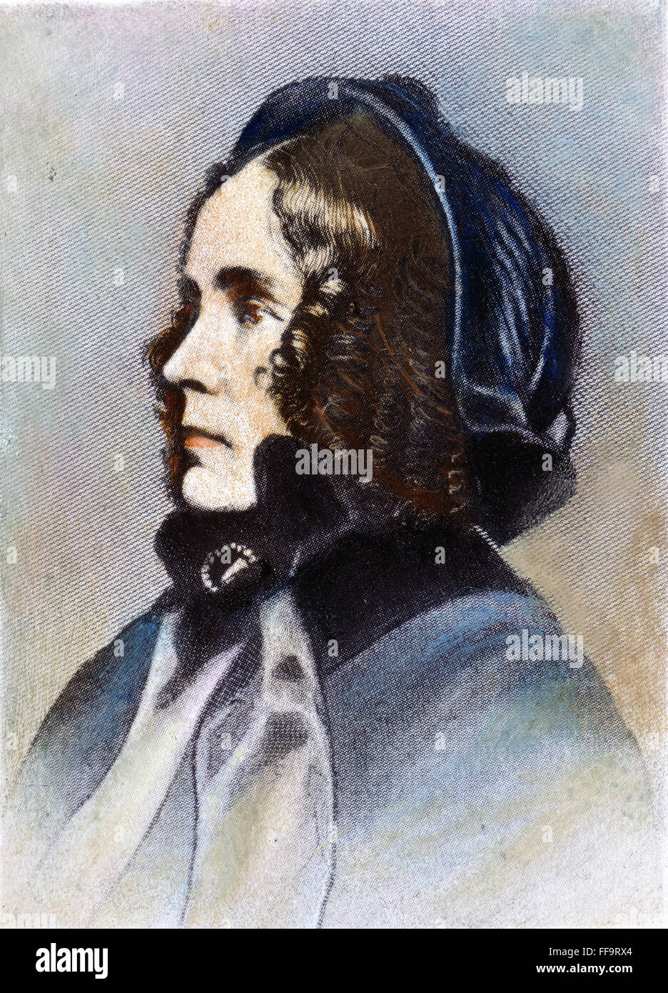 JANE M.A. PIERCE (1806-1863). /nColored Gravur, 19. Jahrhundert. Stockfoto