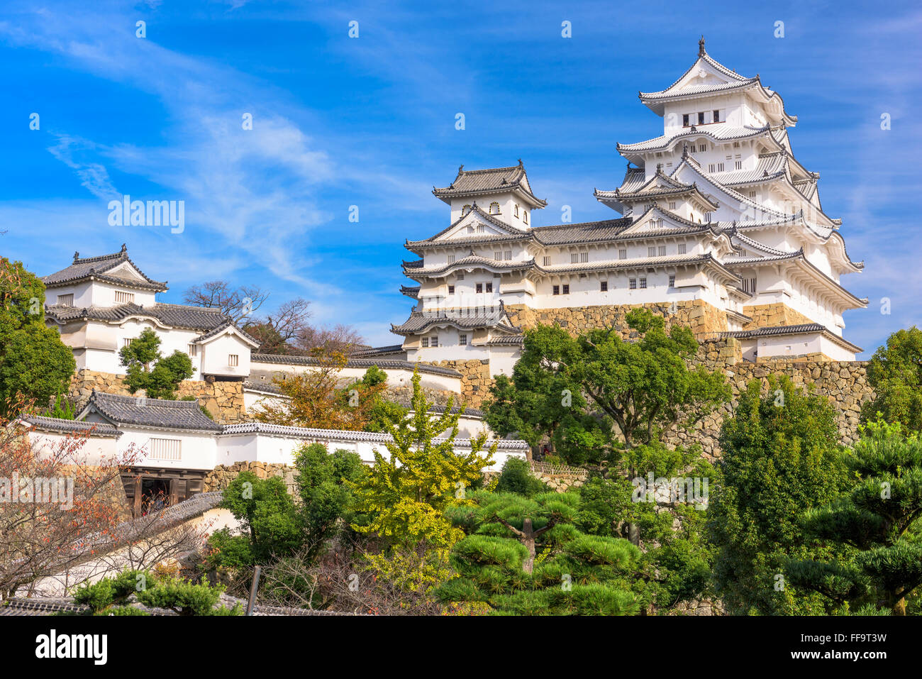 Burg Himeji, Japan. Stockfoto