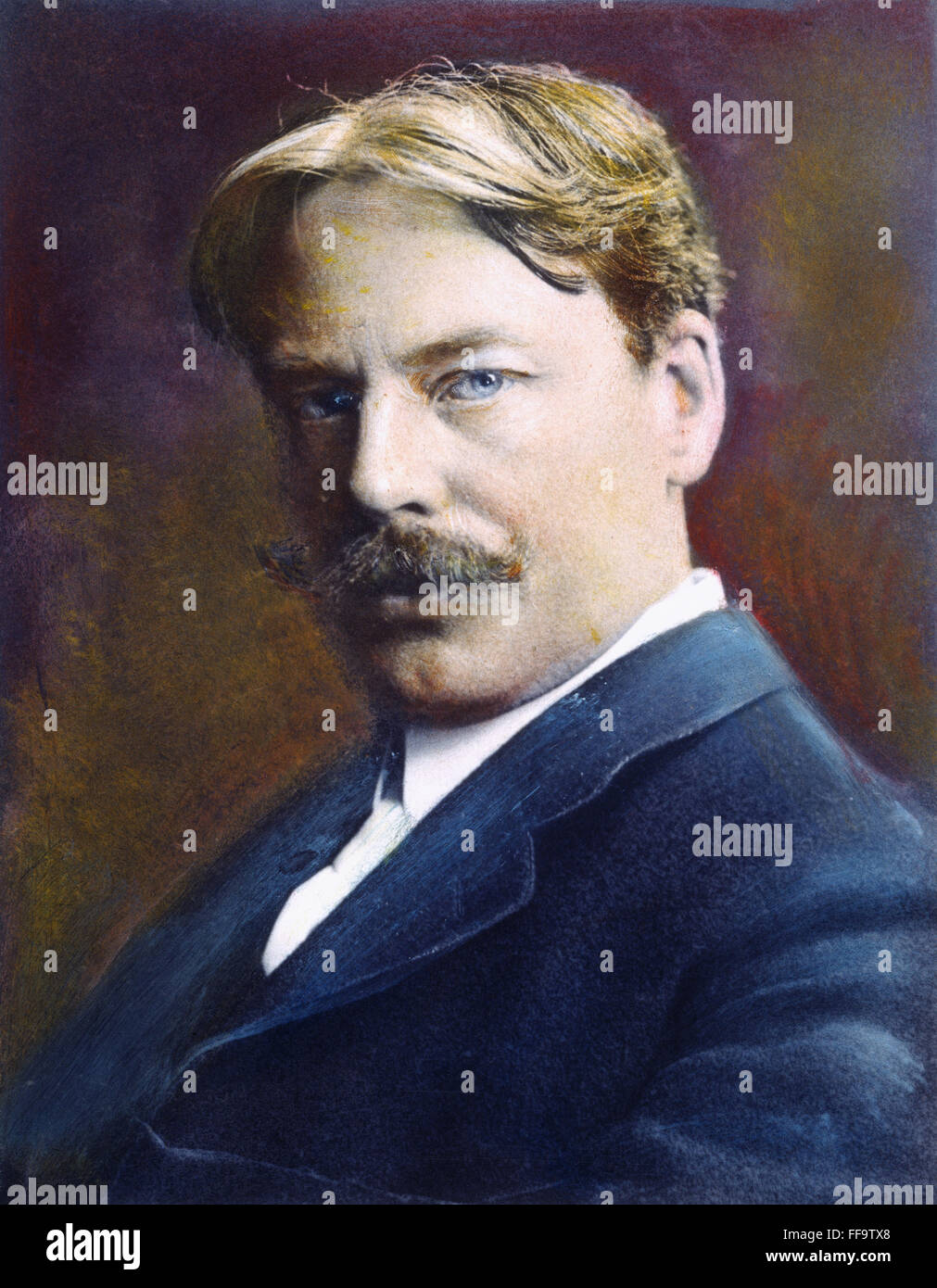 EDWARD ALEXANDER MacDOWELL /n(1861-1908). US-amerikanischer Komponist. Öl über ein Foto. Stockfoto