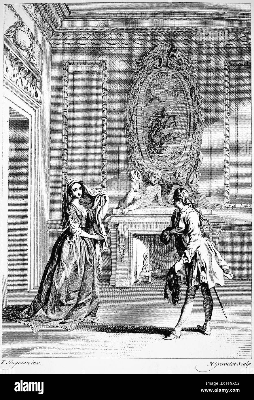 TWELFTH NIGHT. / nOlivia zeigt ihr Gesicht auf der verkleideten Viola