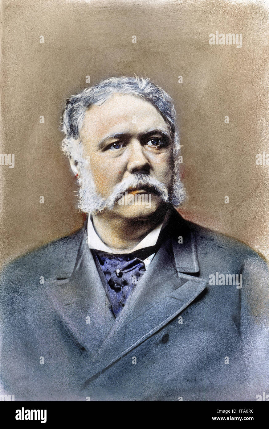 CHESTER ALAN ARTHUR /n(1830-1886). 21. Präsident der Vereinigten Staaten. Öl über ein Foto, c1881. Stockfoto