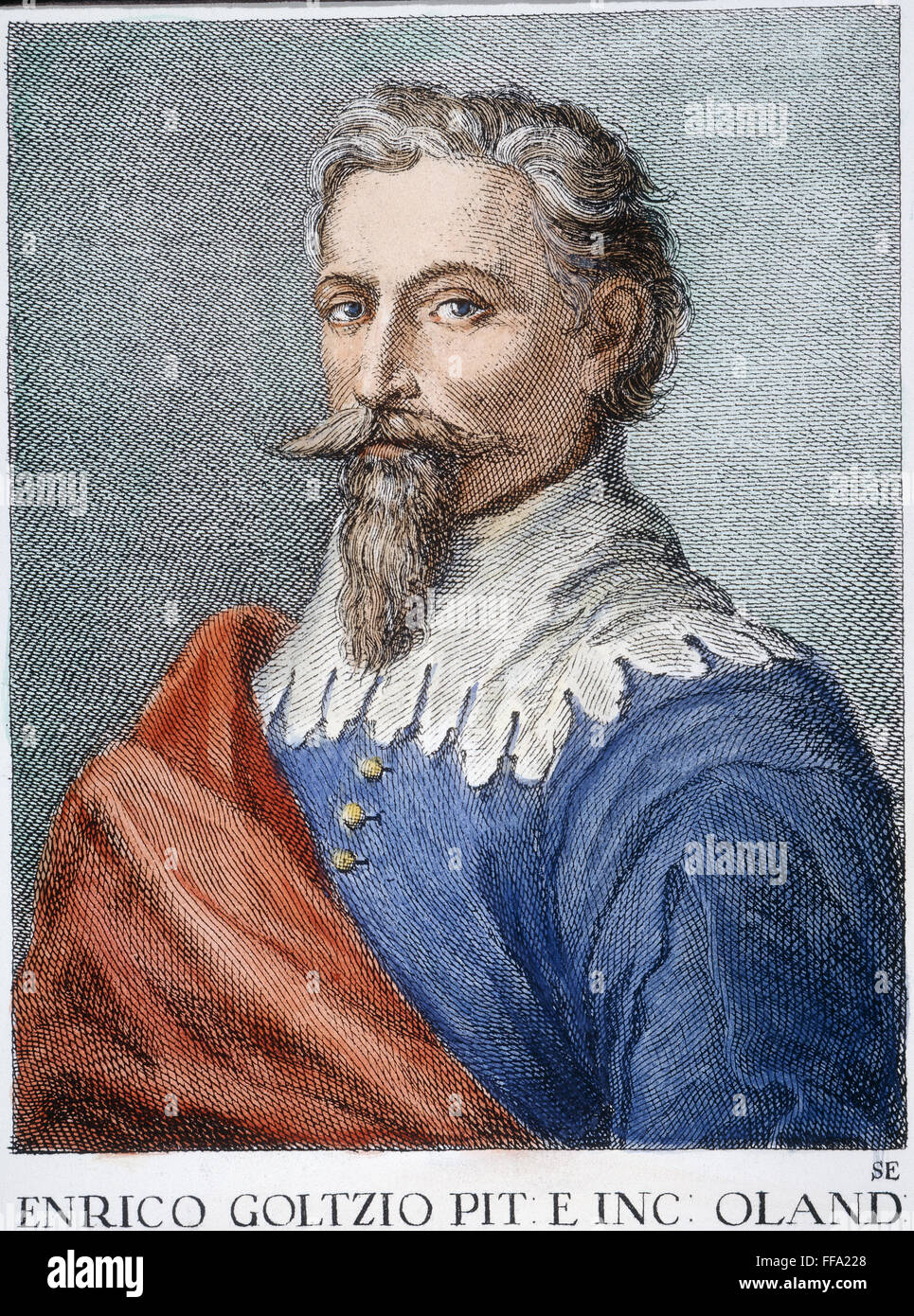 HENDRIK GOLTZIUS (1558-1617). /nDutch Kupferstecher, Radierer und Maler. Säumen Sie Gravur, Italienisch, 18. Jh.. Stockfoto