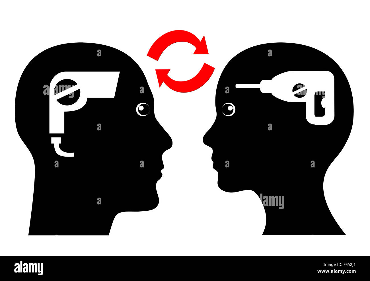 Gender-Mainstreaming Stockfoto