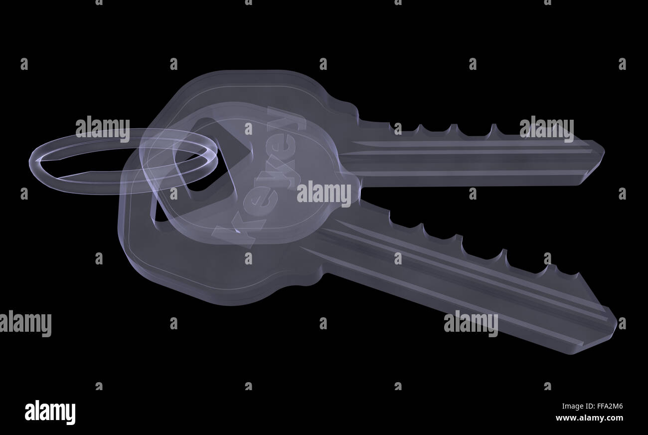 XRAY Türschlüssel Stockfoto