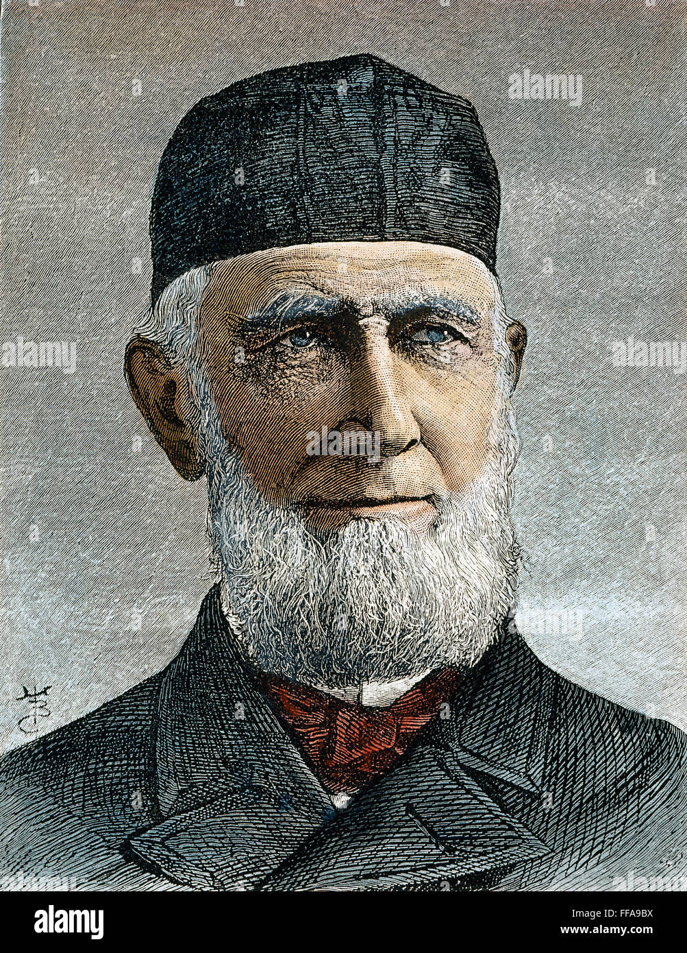 JAMES BUCHANAN EADS /n(1820-1887). US-amerikanischer Ingenieur und Erfinder. Linie, Gravur, amerikanisch, 1886. Stockfoto