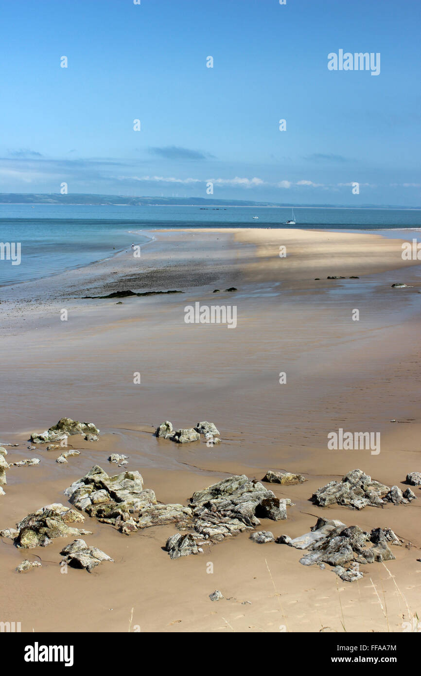 Caldey Island Beach Pembrokeshire Wales Stockfoto