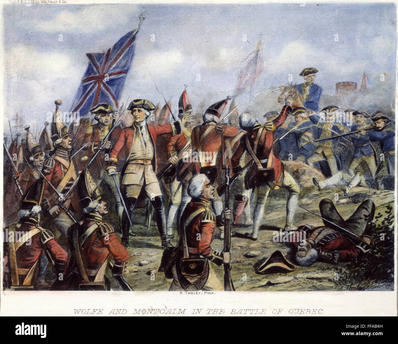 SCHLACHT VON QUEBEC 1759. /nMajor General James Wolfe und der Marquis