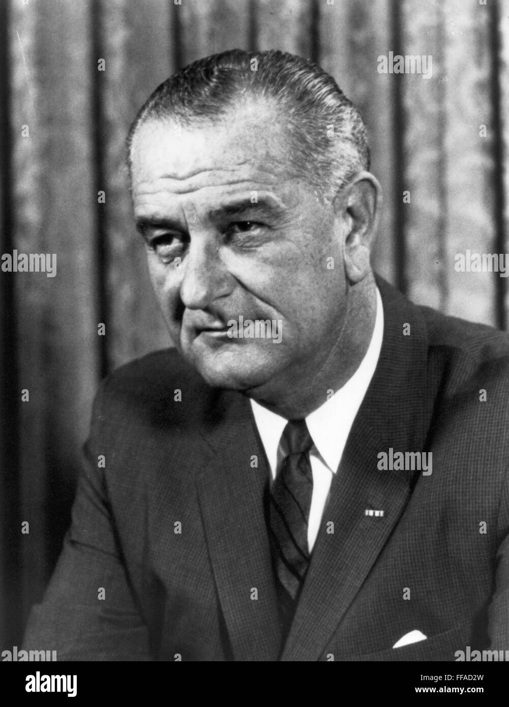 LYNDON BAINES JOHNSON /n(1908-1973). 36. Präsident der Vereinigten Staaten. Stockfoto