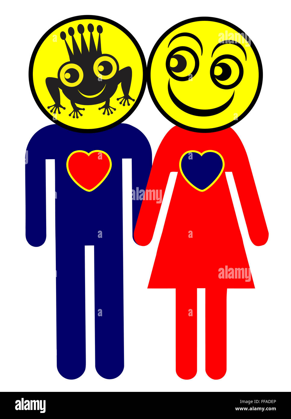 Liebe auf den ersten Blick Stockfoto