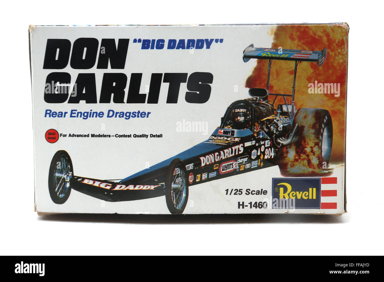 Don Garlits 'Big Daddy' hinten Dragster Motormodell Stockfoto