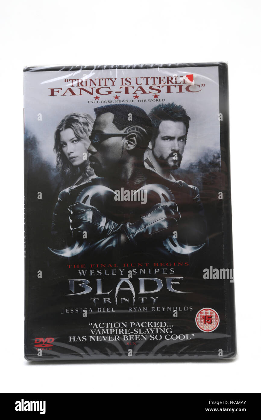 Blade Trinity DVD Stockfoto