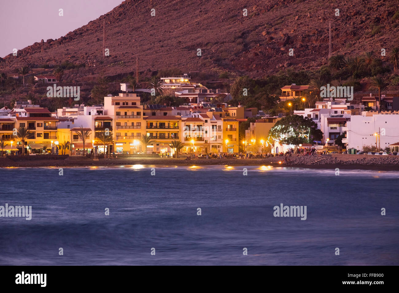 La Playa, Valle Gran Rey, La Gomera, Kanarische Inseln, Spanien Stockfoto
