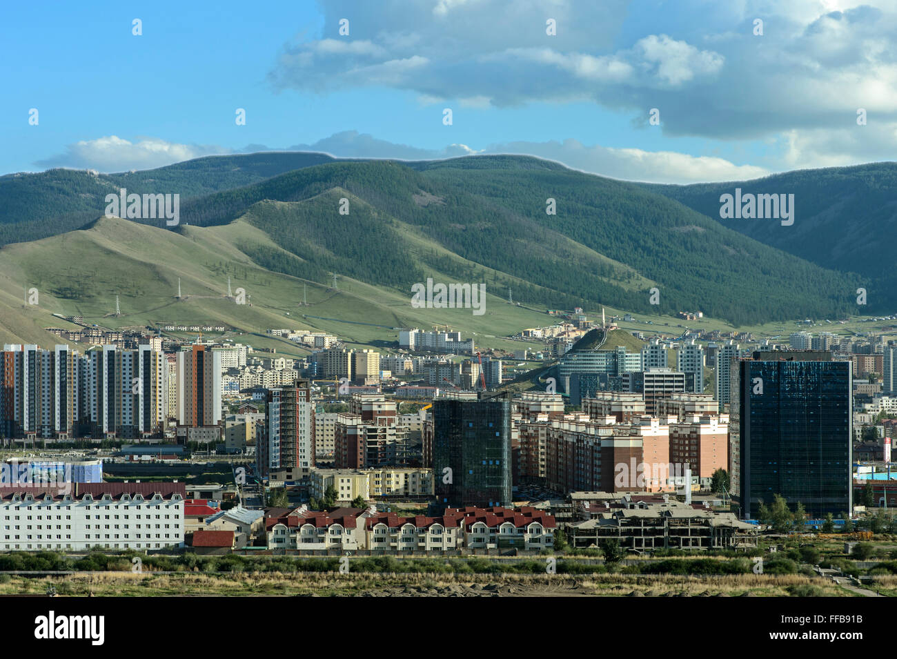 Neubau Wohngebiet, Ulan Bator, Mongolei Stockfotografie - Alamy