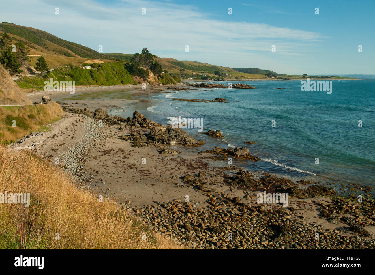 Blick vom Nugget Point, die Catlins, South Otago, Neuseeland Stockfoto