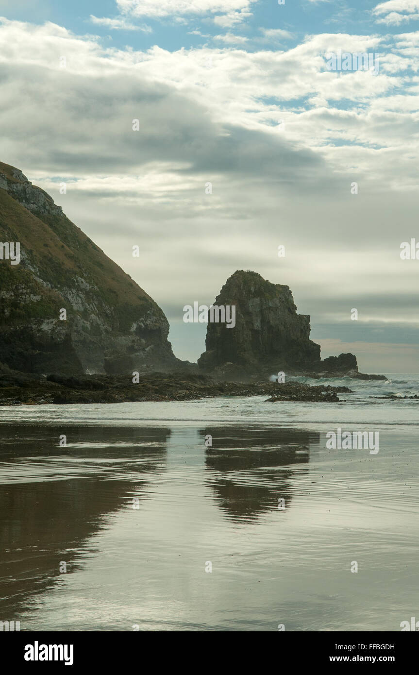 Cannibal Bay, die Catlins Süd Otago, Neuseeland Stockfoto