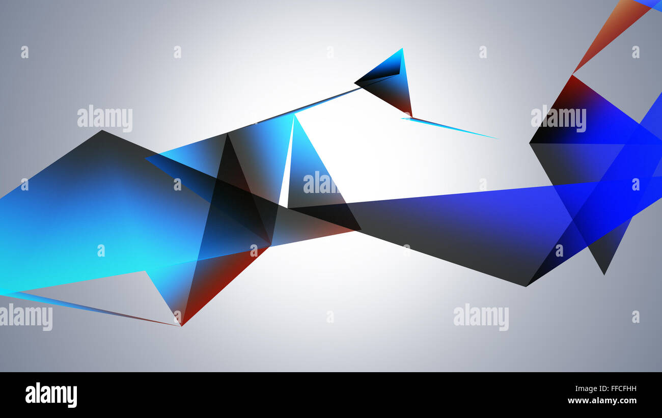 Abstraktion geometrische Komposition mit Dreiecken Stockfoto