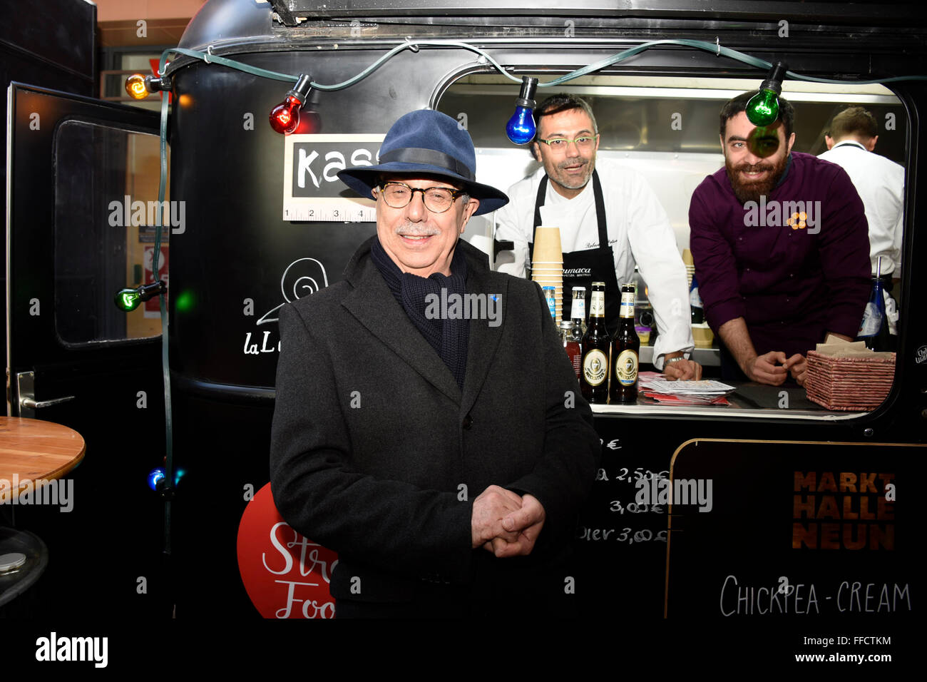 Berlinale-Direktor Dieter Kosslick Bei der Eröffnung Vom Berlinale Street Food Markt Auf der Berlinale 2016/66. Internationalen Filmfestspielen Berlin, 10.02.2016/picture Allianz Stockfoto