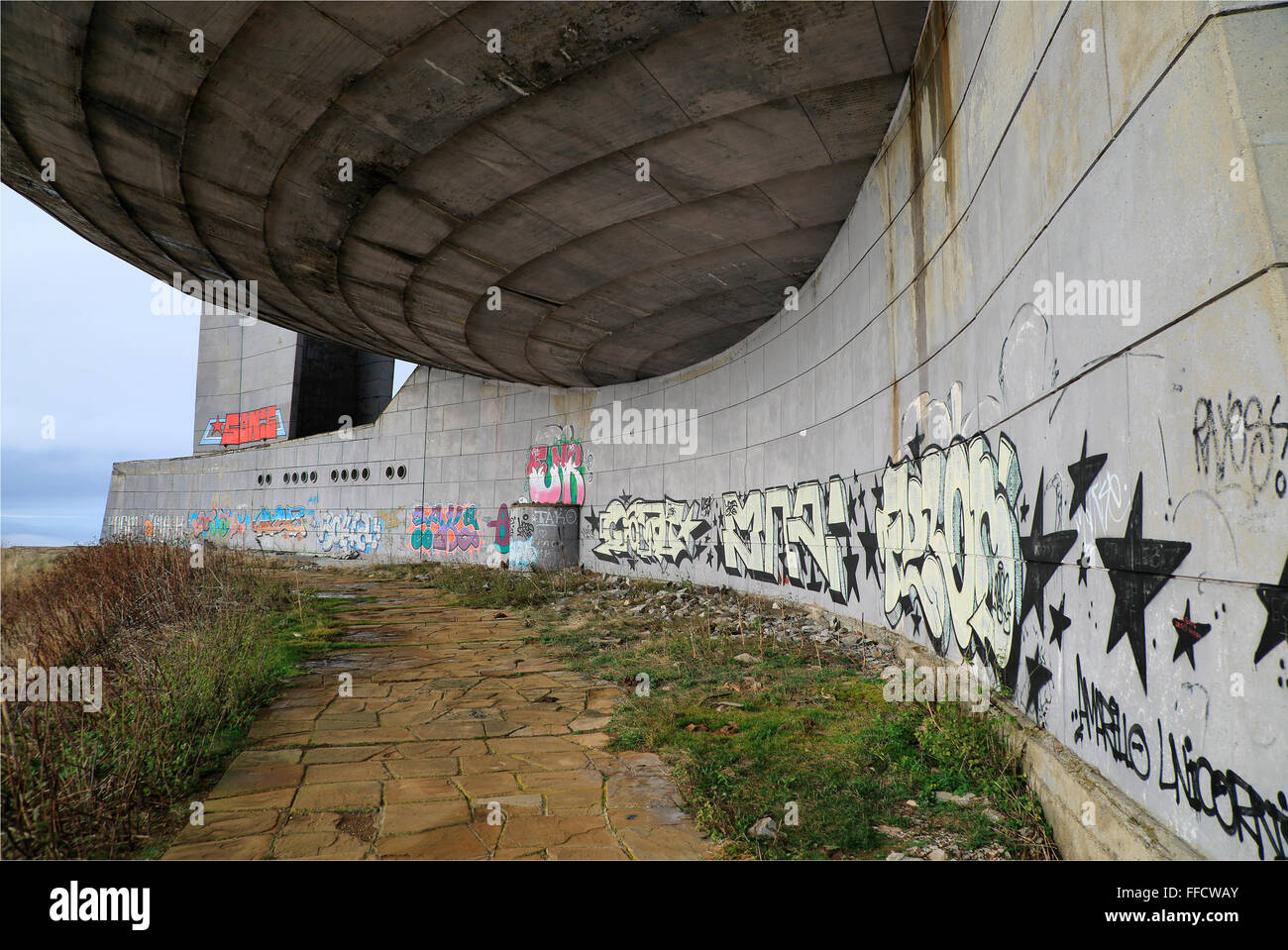 Buzludzha Denkmal ehemaligen KPD Hauptquartier, Bulgarien, Osteuropa Stockfoto