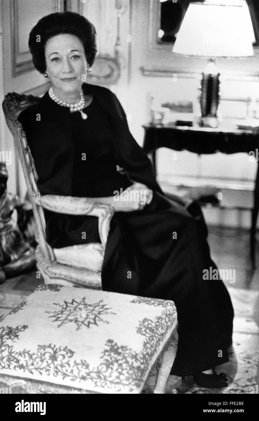 HERZOGIN von WINDSOR /n(1896-1986). /nThe Herzogin von Windsor, fotografierten c1960. Stockfoto