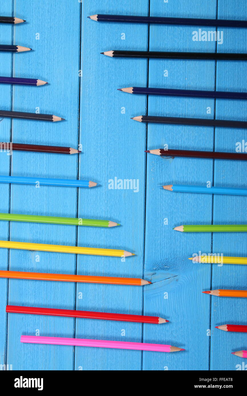 farbigen Stift Stockfoto