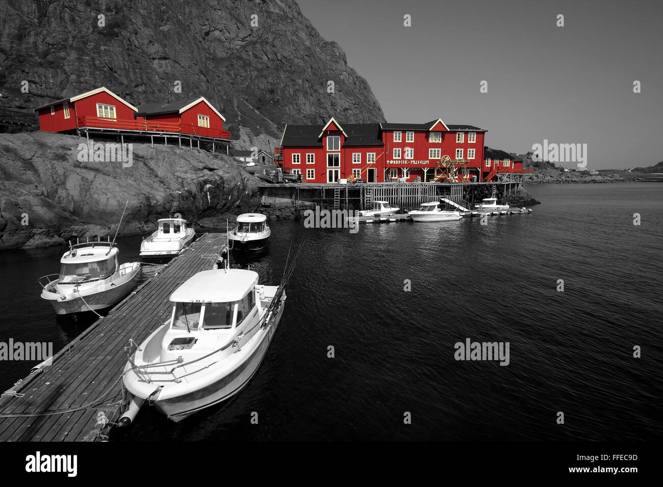 Angeln Dorf Å, Lofoten Inseln, Nordland, Norwegen, Skandinavien, Europa Stockfoto