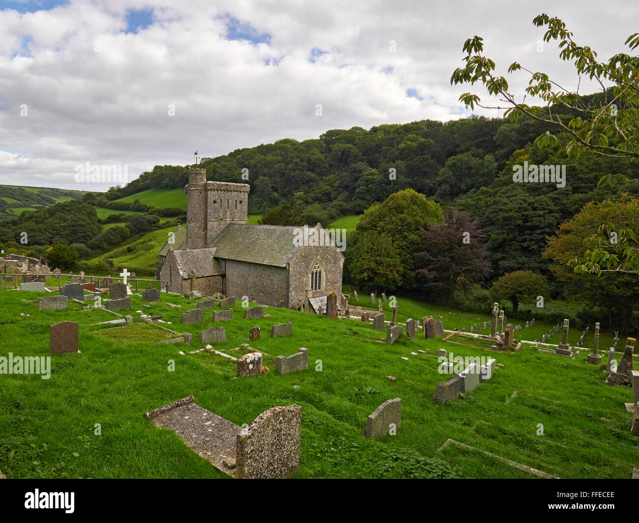 Devon Branscombe St Winifred Kirche eine der ältesten in Devon Stockfoto