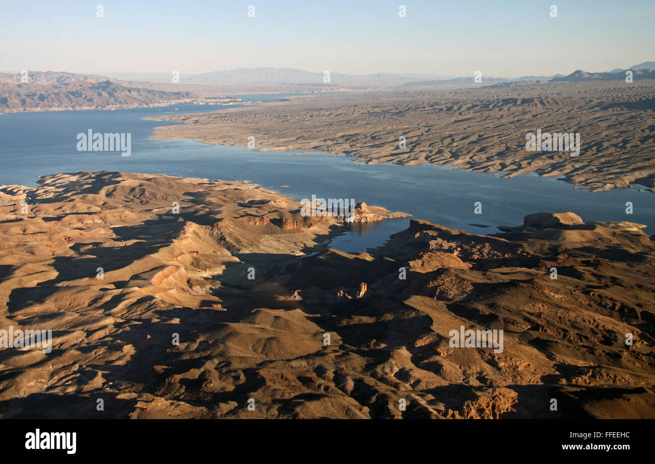 Luftaufnahme aus einem Hubschrauber auf die Landschaft von Arizona, USA Stockfoto