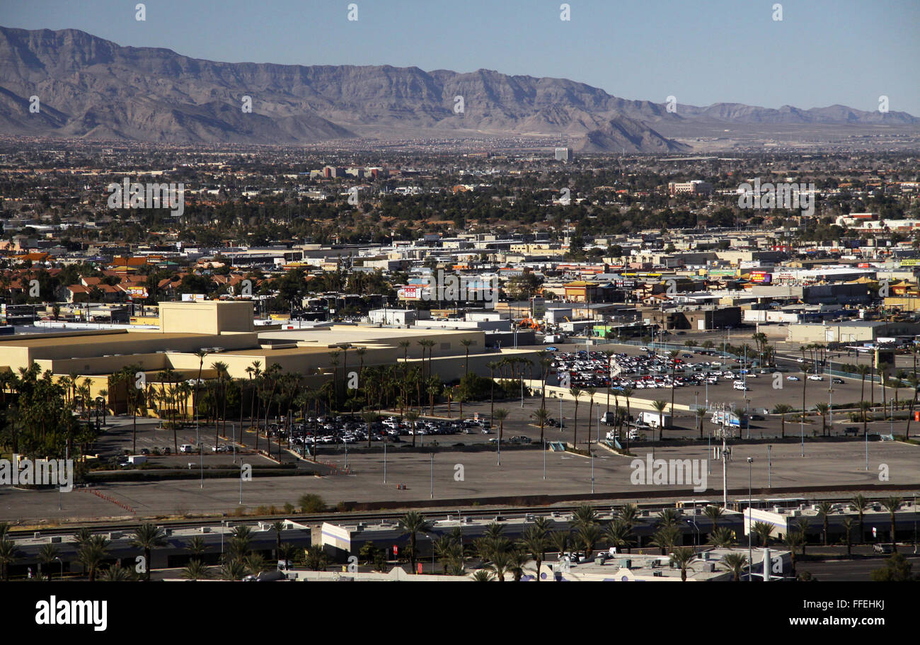 Las Vegas-Stadt, Weg von der Hauptstraße, Nevada, USA Stockfoto