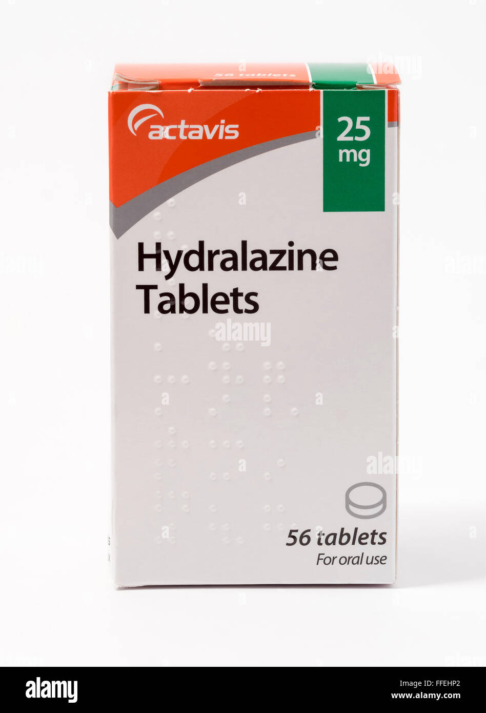 Hydralazinen Tabletten für Hypertonie Stockfoto
