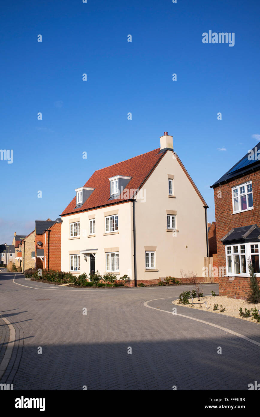 Modernen Wohnanlage, Kingsmere, Bicester, Oxfordshire, England Stockfoto