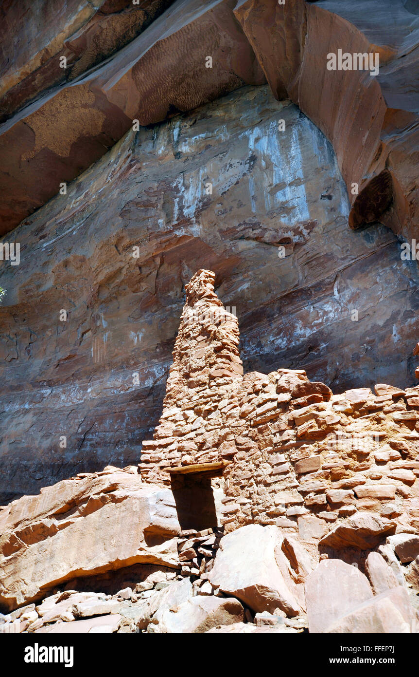 Palatki indische Ruinen waren die Häuser der Sinagua Menschen gedacht waren, um mit den Hopi Indianerstammes angeschlossen werden, Stockfoto