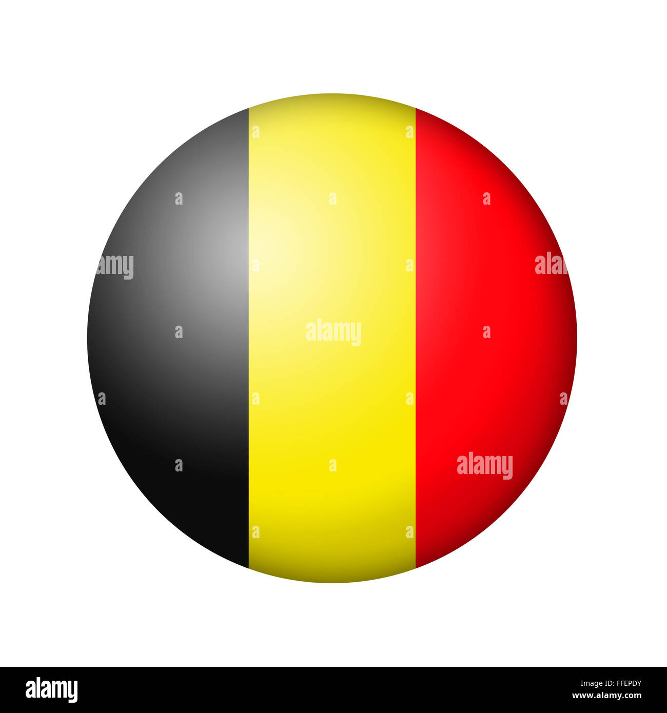 Die belgische Flagge Stockfoto