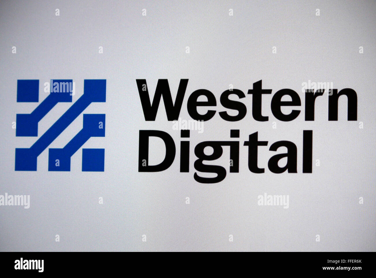 Markenname: "WD Western Digital", Berlin. Stockfoto