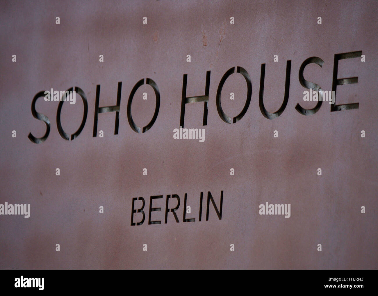 Markenname: 'Soho House', Berlin. Stockfoto