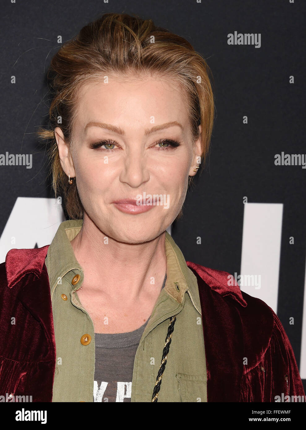 PORTIA de ROSSI österreichisch-amerikanische Schauspielerin im Februar 2016. Foto Jeffrey Mayer Stockfoto