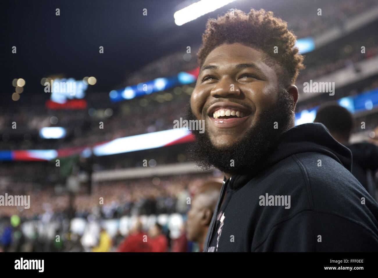 HS-Fußball-Staat und Pop Warner Nat "Champions besuchen der NFC East Div 26. Dezember 2015 Redskins vs. Adler Spiel in Philadelphia Stockfoto