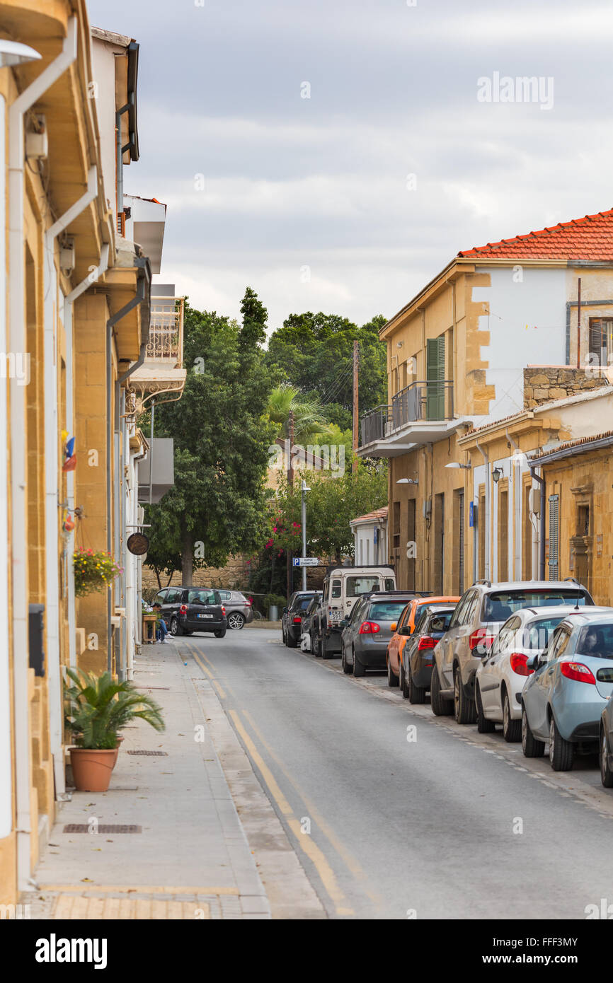 Straße in der Altstadt, Nicosia, Zypern Stockfoto