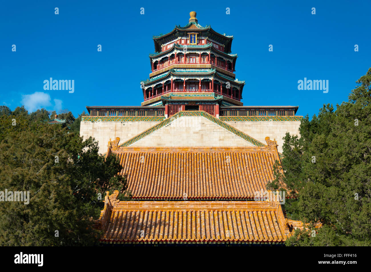 Kaiserlichen Sommerpalast in Peking Stockfoto