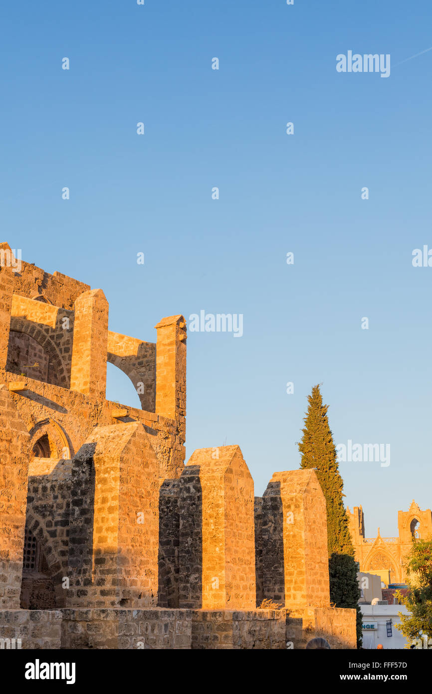 Sinan Pasha Moschee, ehemals Kirche St. Peter und Paul (1359), Famagusta, Nordzypern Stockfoto