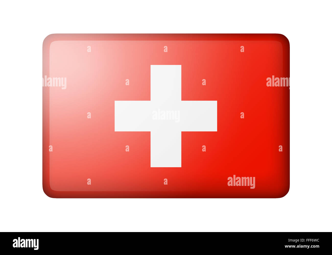 Die Schweizer Flagge Stockfoto
