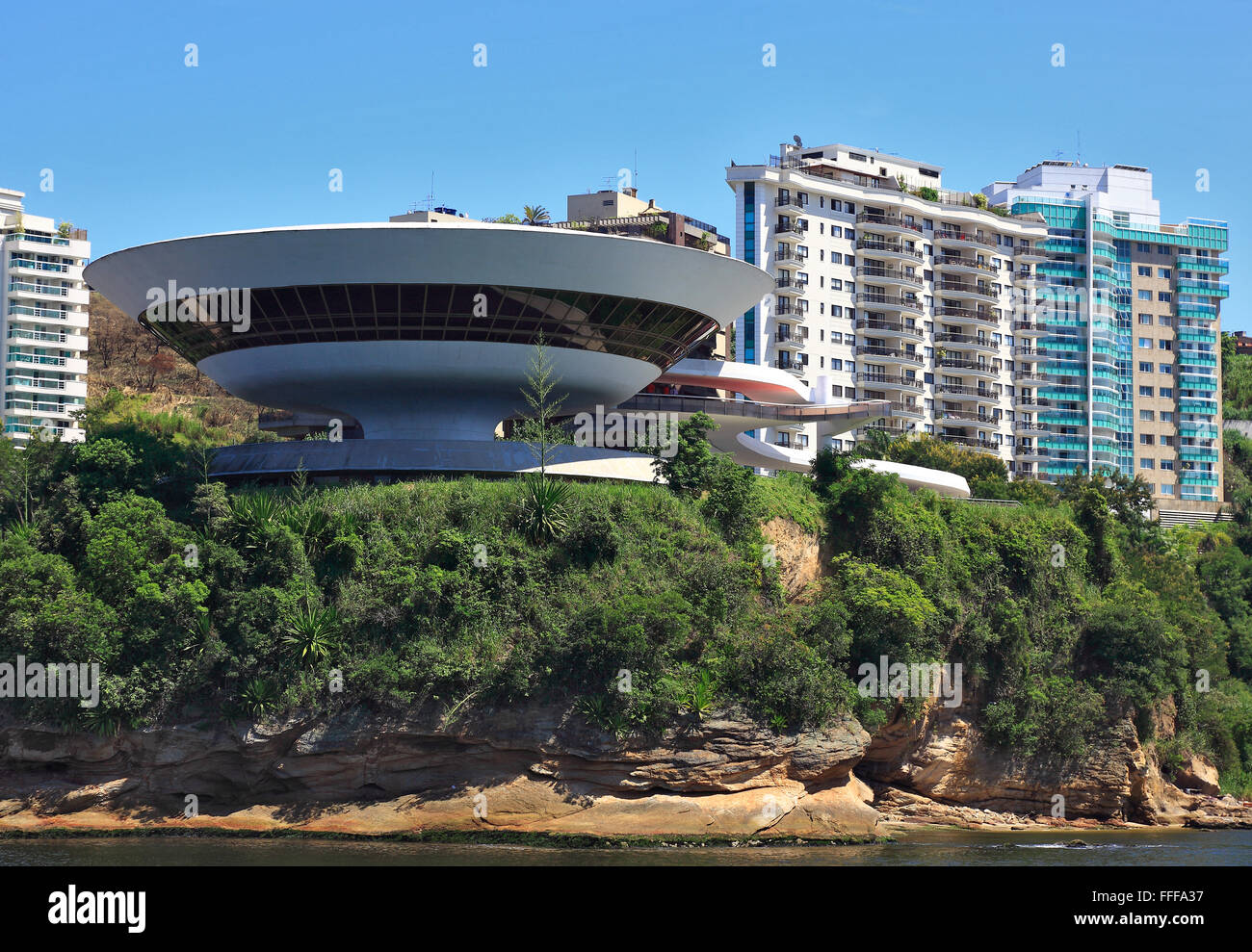 Museum Museu de Arte Contemporanea de Niterói, Museum für moderne Kunst, Rio De Janeiro, Brasilien Stockfoto