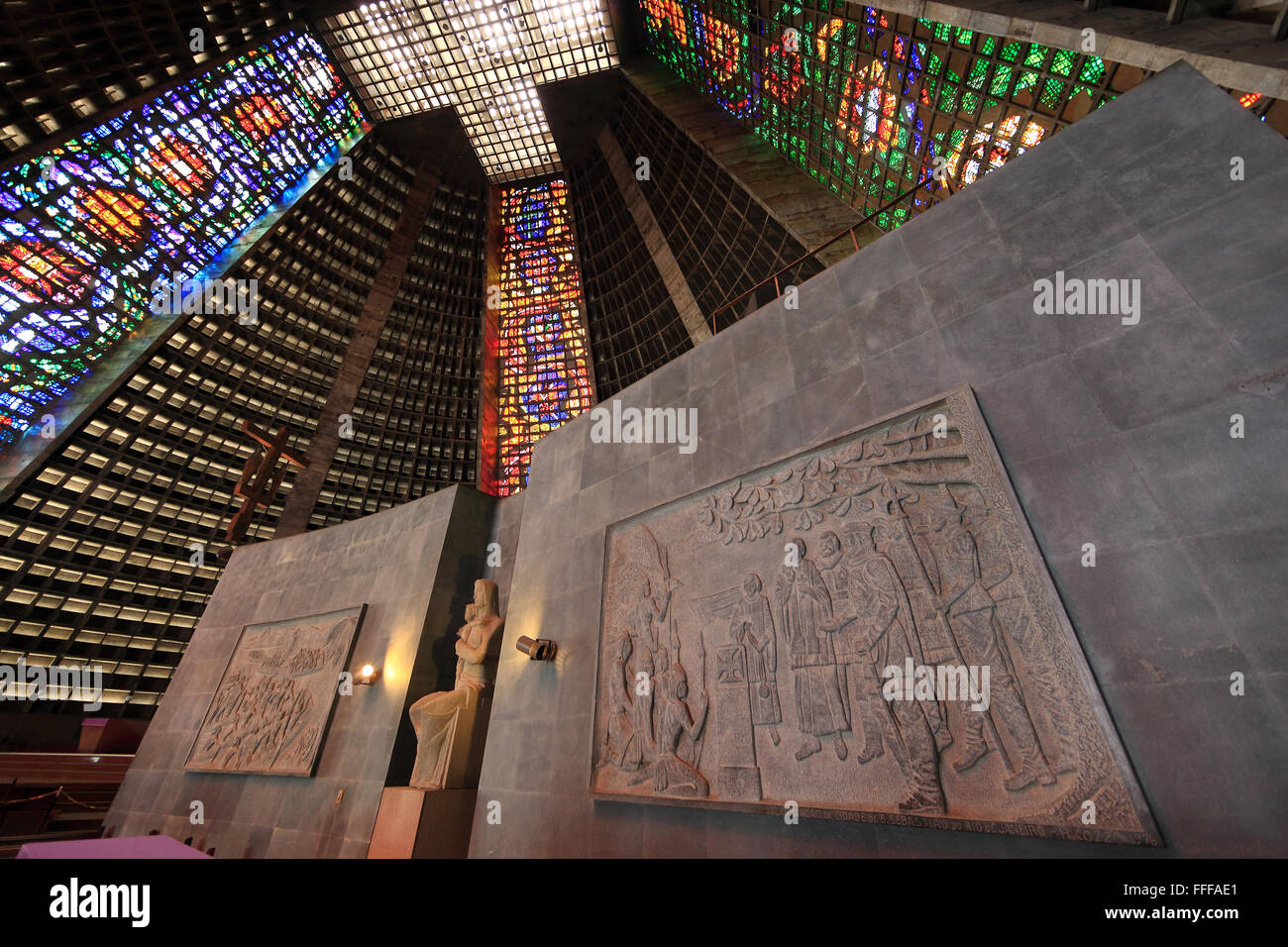 Catedral Metropolitana, die Kathedrale von Rio De Janeiro, Brasilien Stockfoto