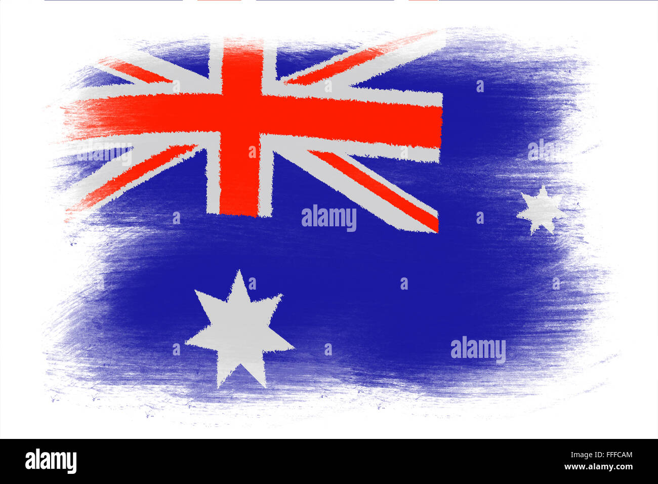 Die australische Flagge Stockfoto