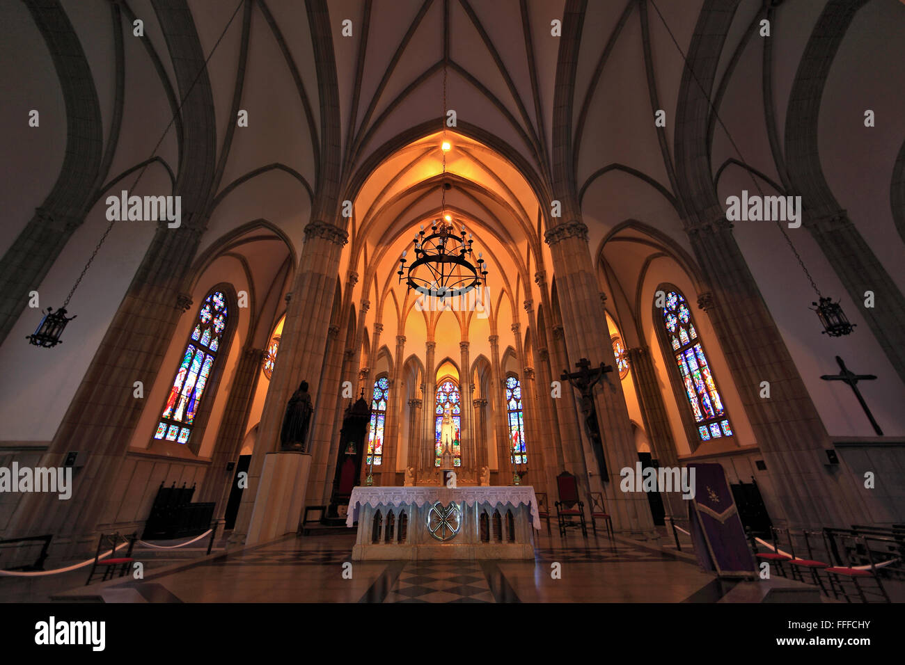 Petropolis, einer Stadt im Staat Rio De Janeiro, Brasilien, katholische Bischof Kirche Stockfoto