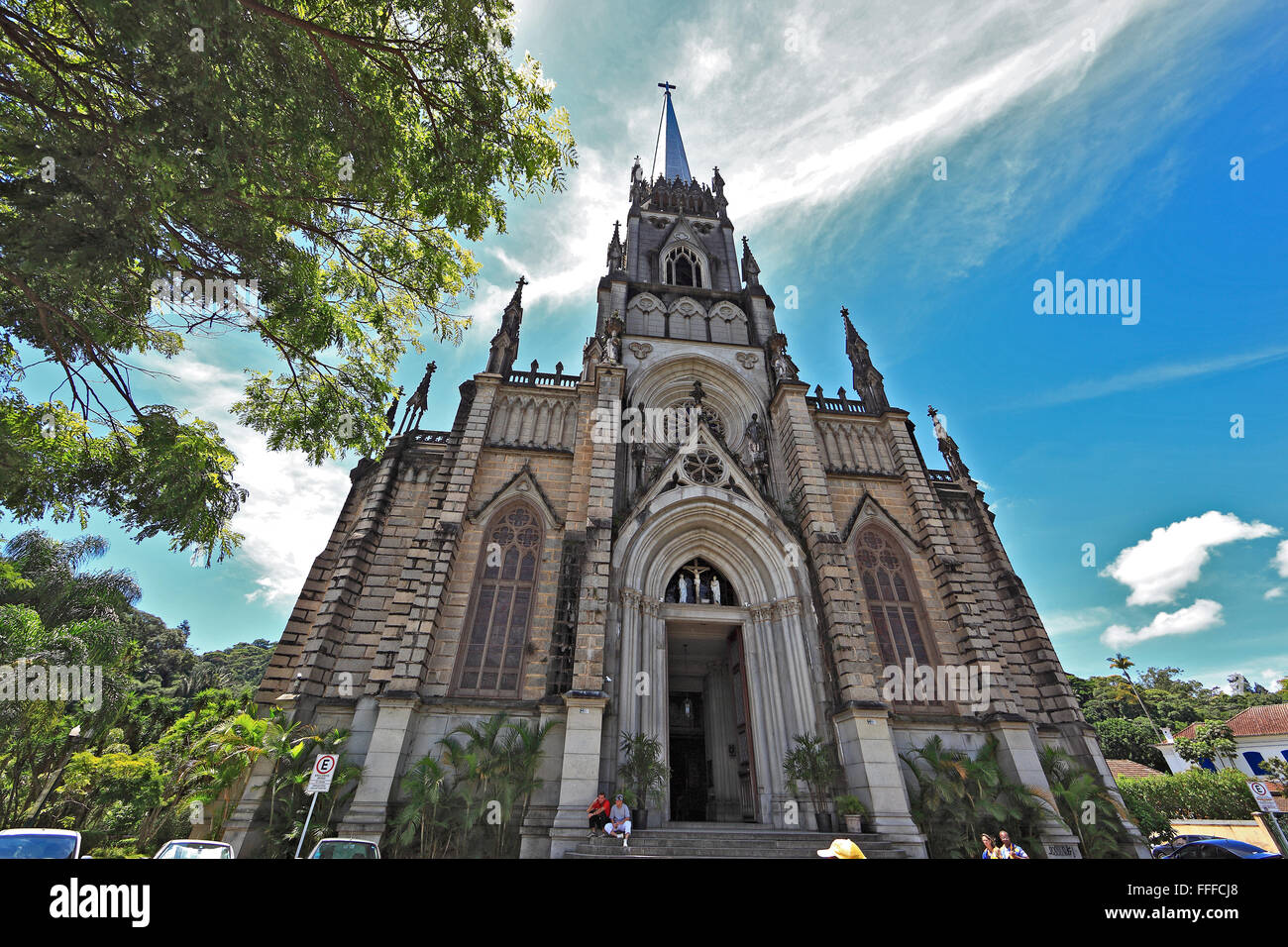 Petropolis, einer Stadt im Staat Rio De Janeiro, Brasilien, katholische Bischof Kirche Stockfoto