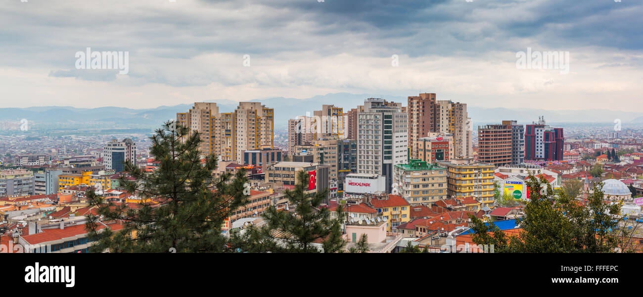 Stadtbild von Bursa, Provinz Bursa, Türkei Stockfoto